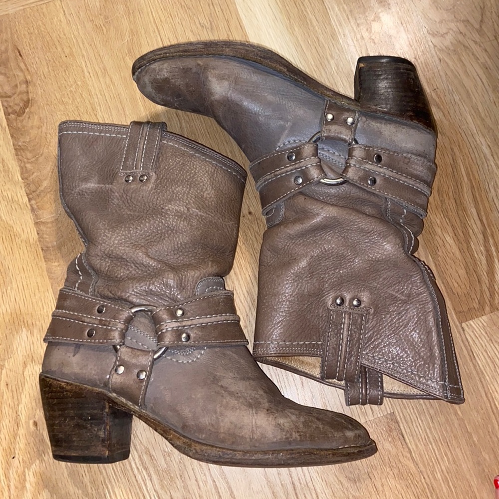 Frye Carmen Harness Short Boots